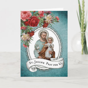 Tarjeta Vintage de los rosas rojos de Jesús del niño de