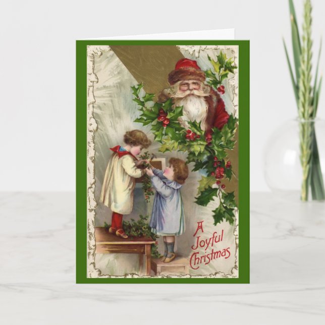 Tarjeta Vintage de Navidad (Anverso)