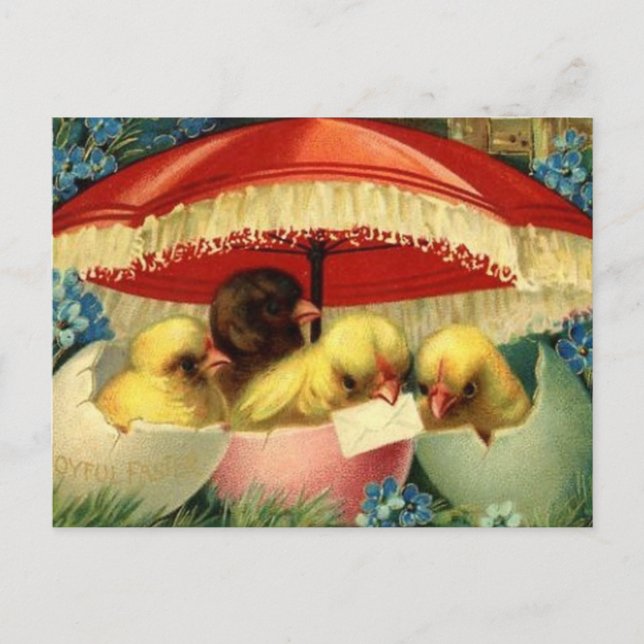 Tarjeta Vintage de Pascua (1) (Anverso)