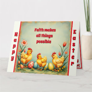 Tarjeta Vintage de Pascua 3 colección de vacaciones de pol