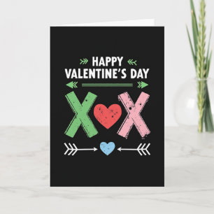 Tarjeta Vintage de San Valentín Xoxo
