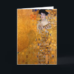 Tarjeta Vintage del retrato de Gustavo Klimt "Adela"<br><div class="desc">Esta pintura popular de Klimt se da derecho "retrato de Adela Bloch-Bauer" y fue pintada en 1907. Gustavo Klimt (14 de julio de 1862 - 6 de febrero de 1918) era pintor del symbolist y austríaco de los miembros más prominentes del movimiento de la secesión de Viena. Klimt se observa...</div>