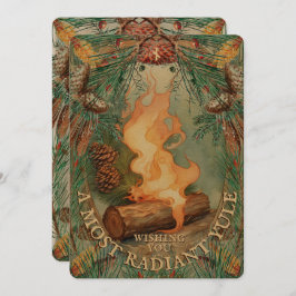 Tarjeta Vintage del Solsticio de Invierno de Tronc