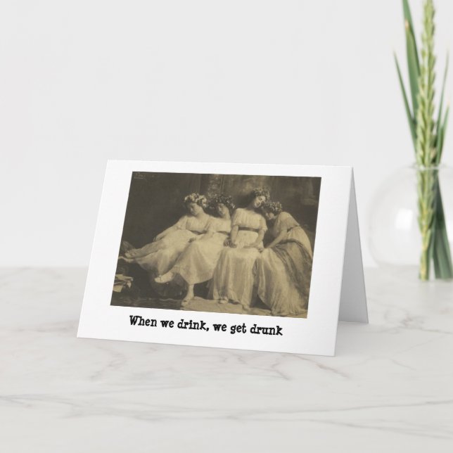 Tarjeta Vintage Día de San Pat - Dormí., (Anverso)