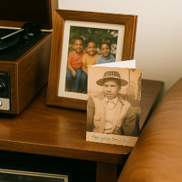 Tarjeta Vintage Día del Padre "Cachorros, ¡eres el más frí