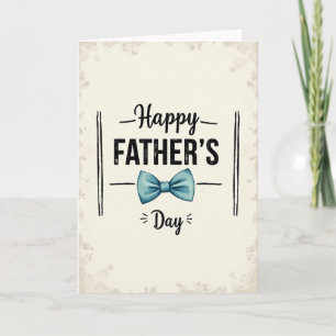 Tarjeta Vintage Día del Padre Floral