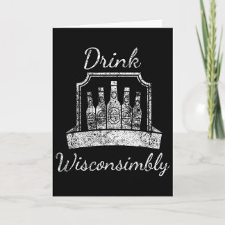 Tarjeta Vintage - Drink Wisconsimbly - St. Patrick's 