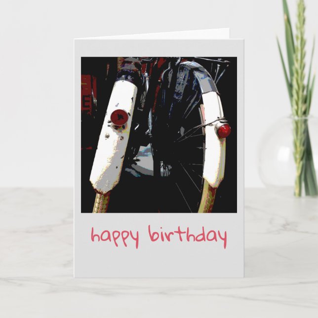 Tarjeta Vintage Dutch Bikes Birday Card (Anverso)