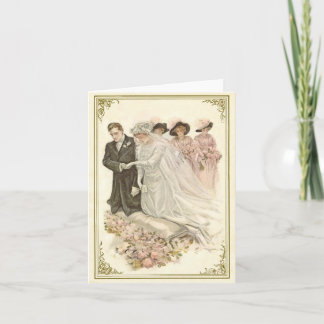 Tarjeta Vintage, Edwardian que casa Notecard