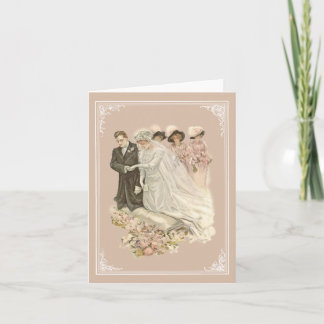 Tarjeta Vintage, Edwardian que casa Notecard