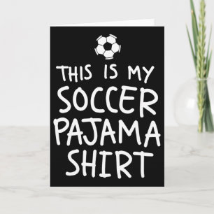 Tarjeta Vintage Esta Es Mi Camiseta De Pijama De Fútbol Di