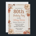 Tarjeta Vintage Fall Otoño Foliage Birthday Party<br><div class="desc">Esta invitación es para una fiesta de cumpleaños vintage. También se puede cambiar a un tipo diferente de invitación.</div>