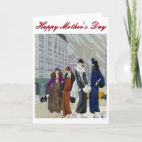 Vintage Fashion Mother's Day Card