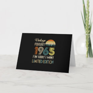 Tarjeta Vintage Febrero 1965 Hago Lo Que Quiero Limitado