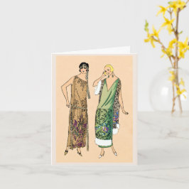 Tarjeta Vintage flapper