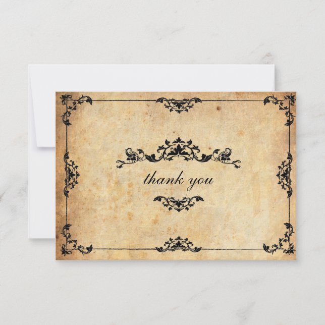 Tarjeta Vintage Floral Boda (Anverso)