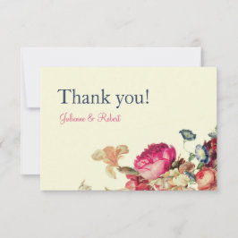 Tarjeta Vintage Floral Boda