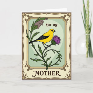 Tarjeta Vintage Floral para Madre