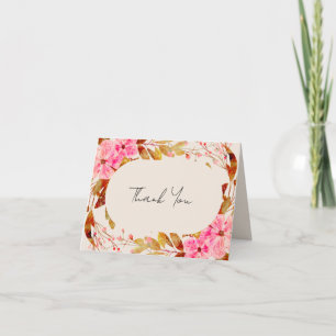 Tarjeta Vintage Florals Bridal Shower Gracias