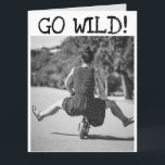 TARJETA VINTAGE FRIEND FUNNY BIRTHDAY GREETING CARDS ELLA<br><div class="desc">¡VAMOS SALVAJE! TARJETA DE CUMPLEAÑOS PARA ELLA</div>