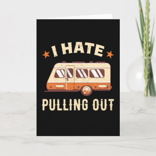 Tarjeta Vintage Funny Camping RV Regalo de Motohome Retro