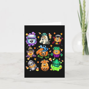 Tarjeta Vintage Funny Nuggets Comida Bucket Halloween Spoo
