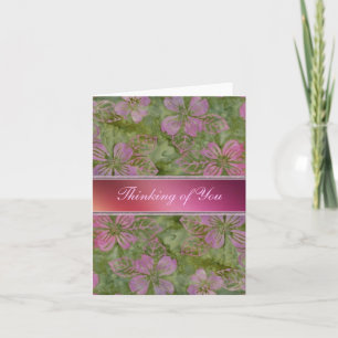 Tarjeta Vintage Garden Thinking of You Card