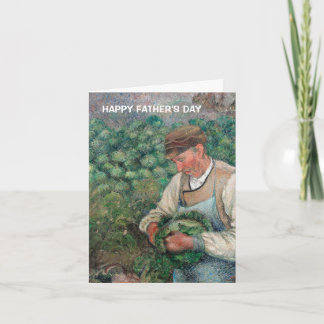 Tarjeta Vintage Gardener Camille Pissarro Día del Padre