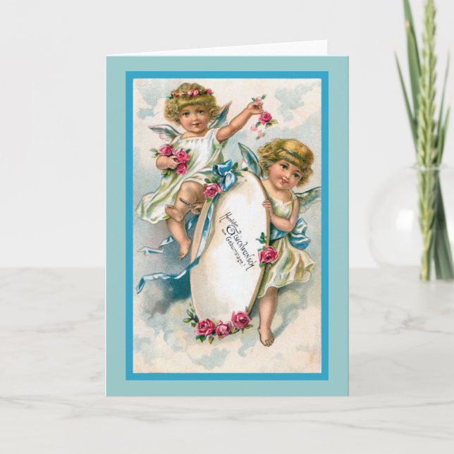 Tarjeta "Vintage German Birday Card" (Anverso)