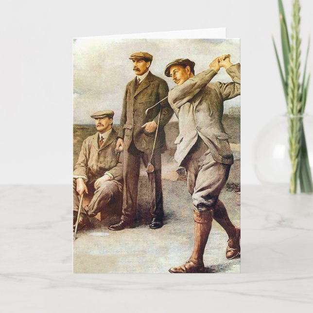 Tarjeta Vintage Golf (Anverso)