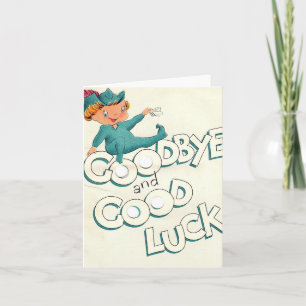 Tarjeta Vintage Good Luck Card