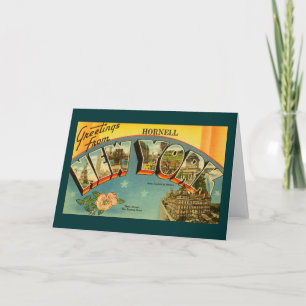 Tarjeta Vintage Greetings from New York Card