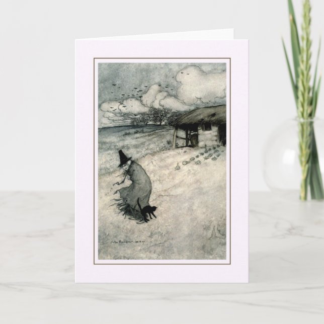 Tarjeta Vintage Halloween (Anverso)