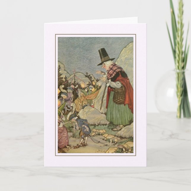 Tarjeta Vintage Halloween (Anverso)