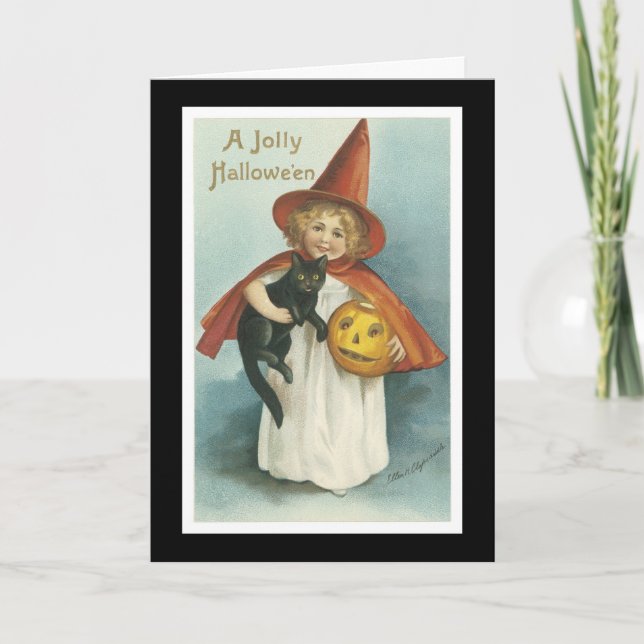 Tarjeta Vintage Halloween (Anverso)