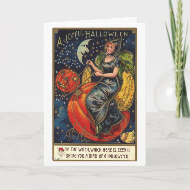Tarjeta Vintage Halloween (Anverso)