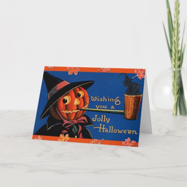 Tarjeta Vintage Halloween (Anverso)