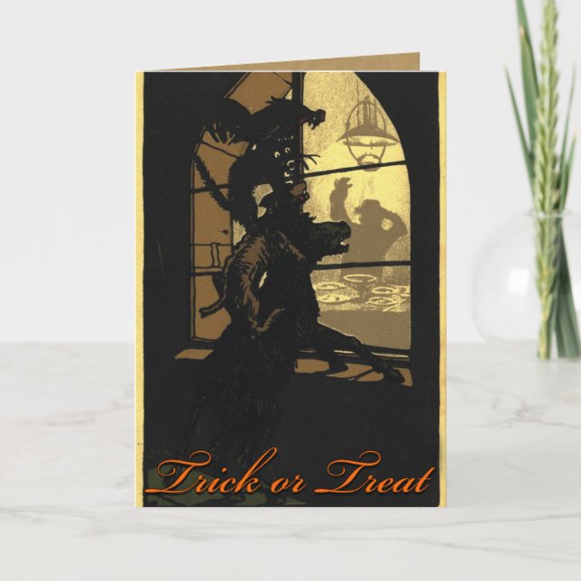Tarjeta Vintage Halloween Card (Anverso)