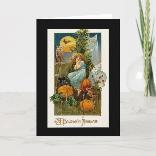 Tarjeta Vintage Halloween Card (Anverso)