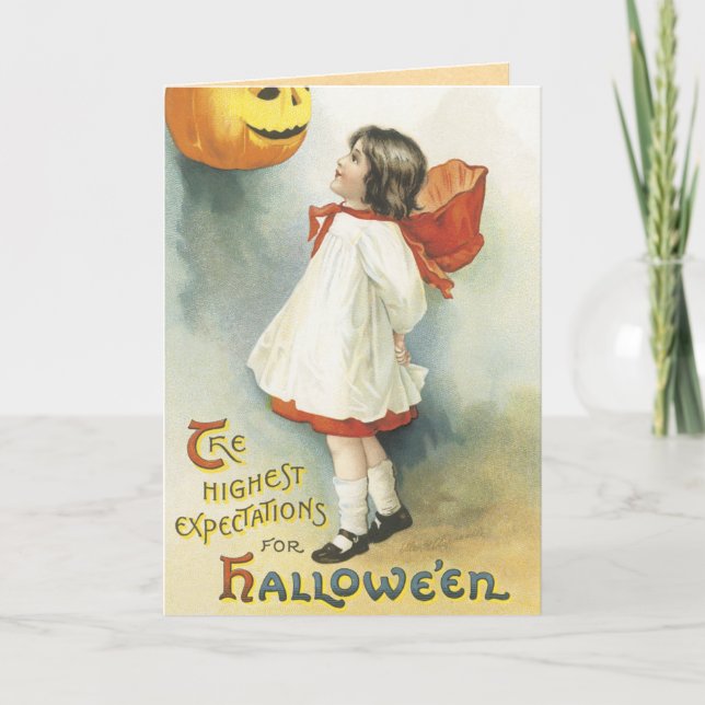 Tarjeta Vintage Halloween Card (Anverso)