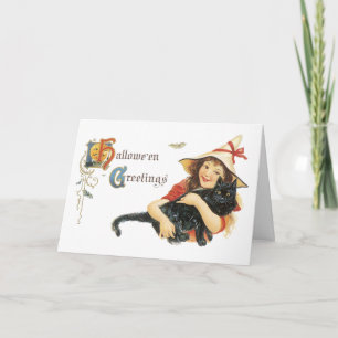 Tarjeta Vintage Halloween Card