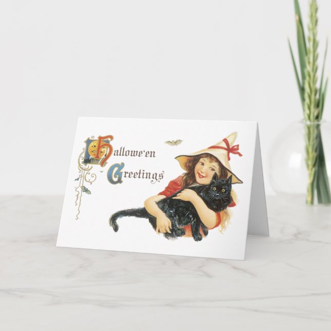 Tarjeta Vintage Halloween Card (Anverso)