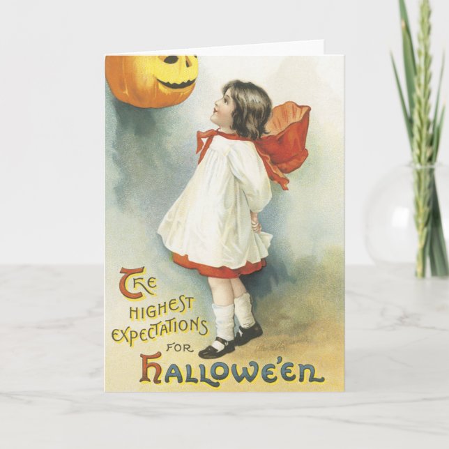 Tarjeta Vintage Halloween Card (Anverso)