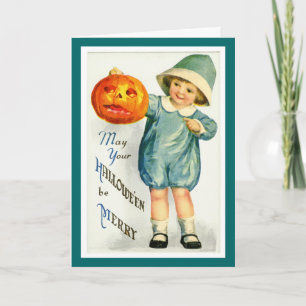 Tarjeta Vintage Halloween Card