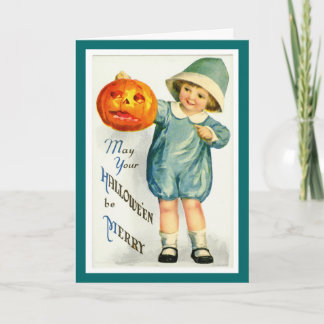 Tarjeta Vintage Halloween Card