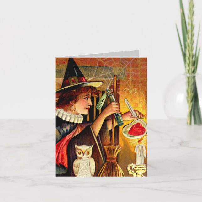 Tarjeta Vintage Halloween Card (Anverso)