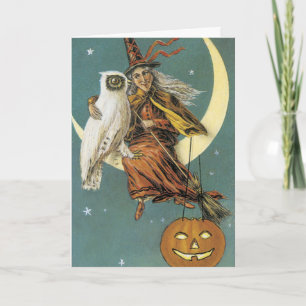 Tarjeta Vintage Halloween Card