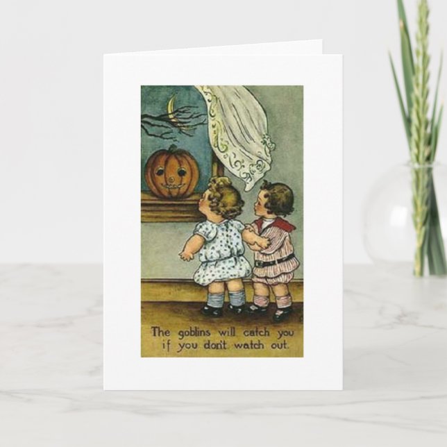 Tarjeta Vintage Halloween Card (Anverso)