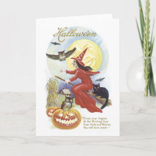 Tarjeta Vintage Halloween Card