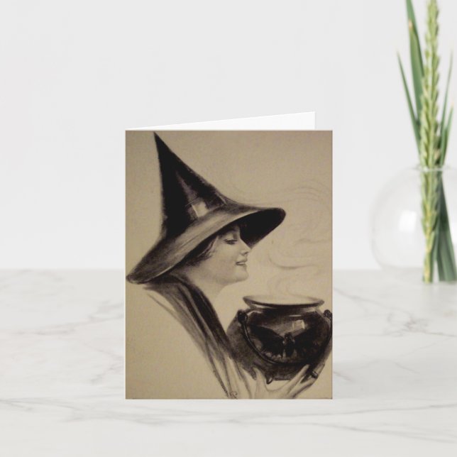 Tarjeta Vintage Halloween Card (Anverso)